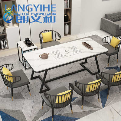 140cm Arduvaz Yemek Odası Masası Modern İtalya Minimalist Lüks Metal