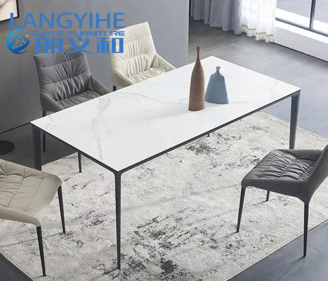 Rock Slab Home Minimalist Mermer Yemek Masası 130x70cm