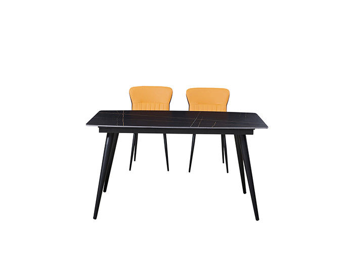 140x80x76cm Rock Sheet Restaurant Metal Yemek Odası Masası