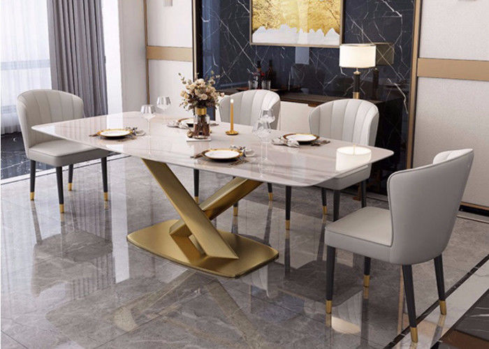 130x80x77cm Mermer Tablalı Yemek Odası Masası
