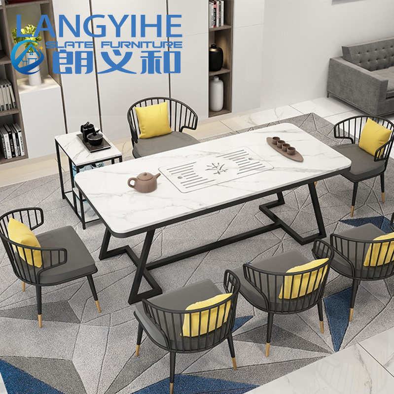140cm Arduvaz Yemek Odası Masası Modern İtalya Minimalist Lüks Metal