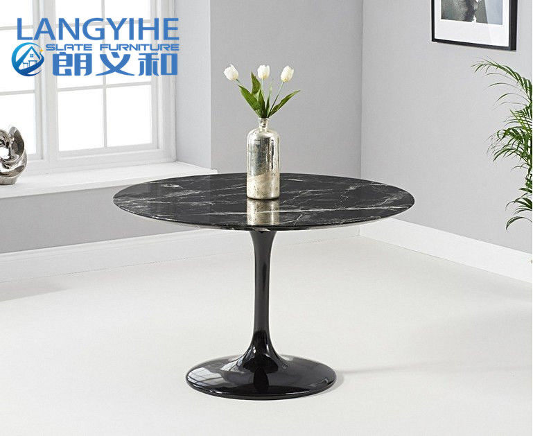 Oem 120cm Yuvarlak Mermer Yemek Masası Kahvaltılık