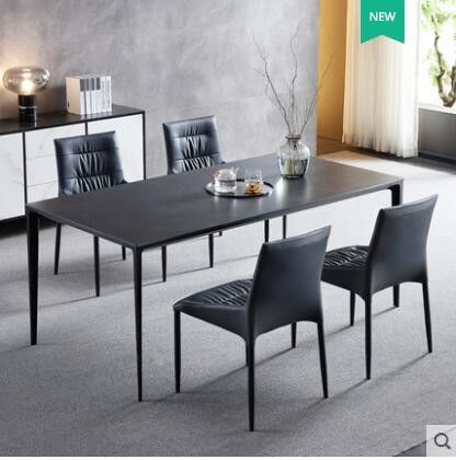 Nordic Light Lüks Minimalist Mermer Yemek Masası Çizilmeye Dayanıklı